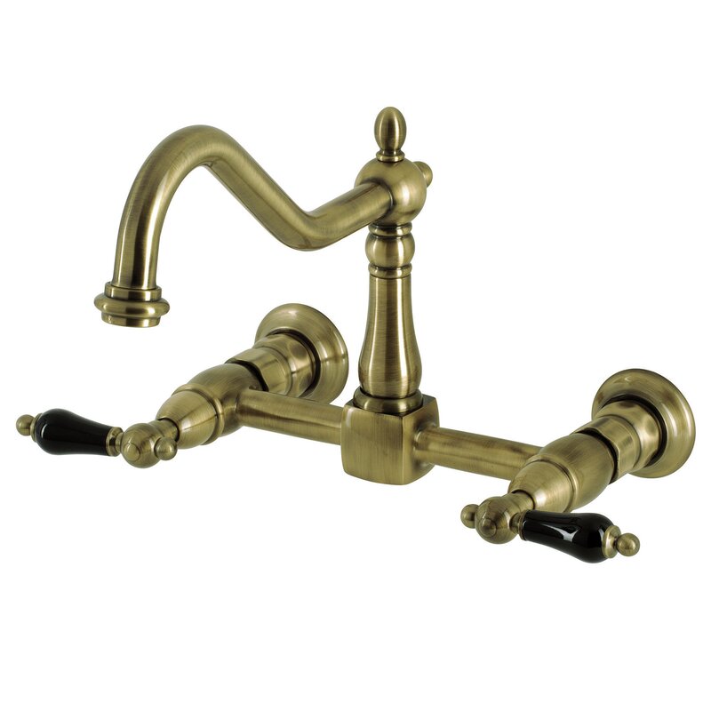 Kingston Brass Duchess Wall Mount Bridge Faucet Wayfair   Duchess Wall Mount Bridge Faucet 